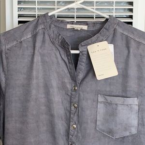 NWT RUNS BIG - TENCEL dyed charcoal dress